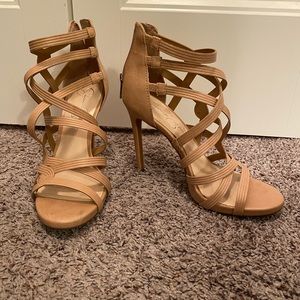 Tan 4 inch Jessica Simpson Heels